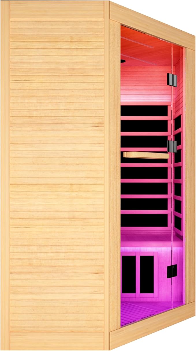 OUTEXER 2-3 Person Sauna Corner Sauna Far Infrared Saunas Room Home Canadian - Image 7