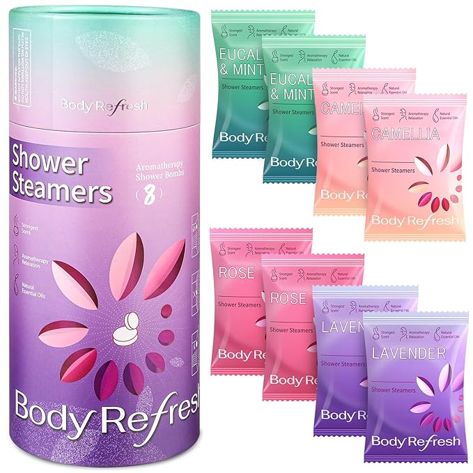 BodyRefresh Shower Steamers Aromatherapy 8 Pack by BodyRefresh