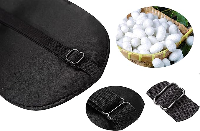 Mulberry Silk Sleep Mask with Adjustable Strap - Image 3
