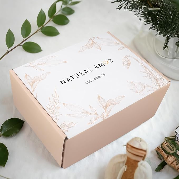 Natural Amor Spa Gift Set with Blanket 7 PCs– Handmade Bath & Body Self-Care - Image 4