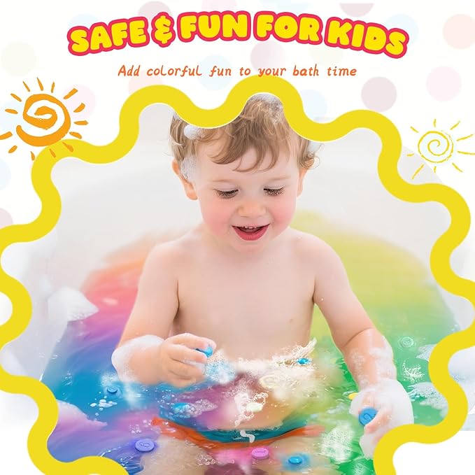 Bath Bombs for Kids, Boys Girls Mothers Day Gifts for Kids, 180 Mini Color - Image 4