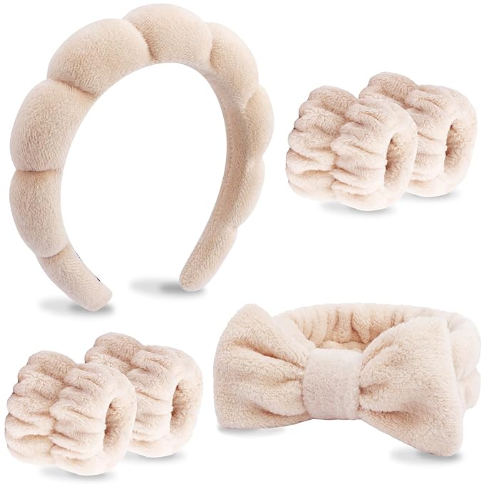 VELSCRUN 6 Pack Spa Headband, Makeup Headband, Face Wash Headbands, Skincare by VELSCRUN