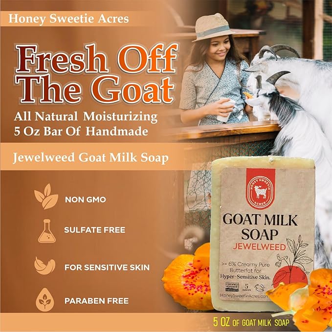 Honey Sweetie Acres Fresh Off The Goat All Natural Moisturizing 5 Oz Bar Of - Image 6