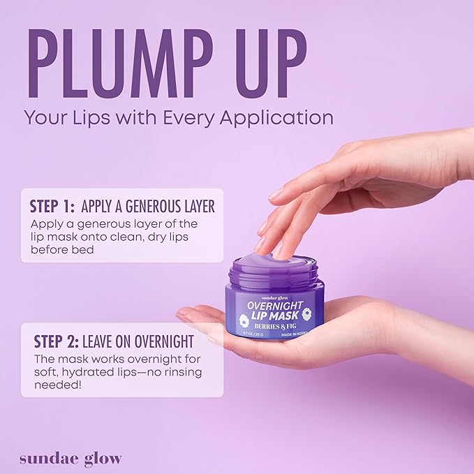 Lip Mask with Berries & Fig – Overnight Lip Repair, Intense Hydration & - Image 6