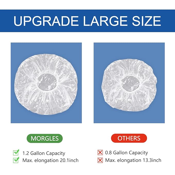 MORGLES 50 Pcs Ear Covers for Shower - Image 3