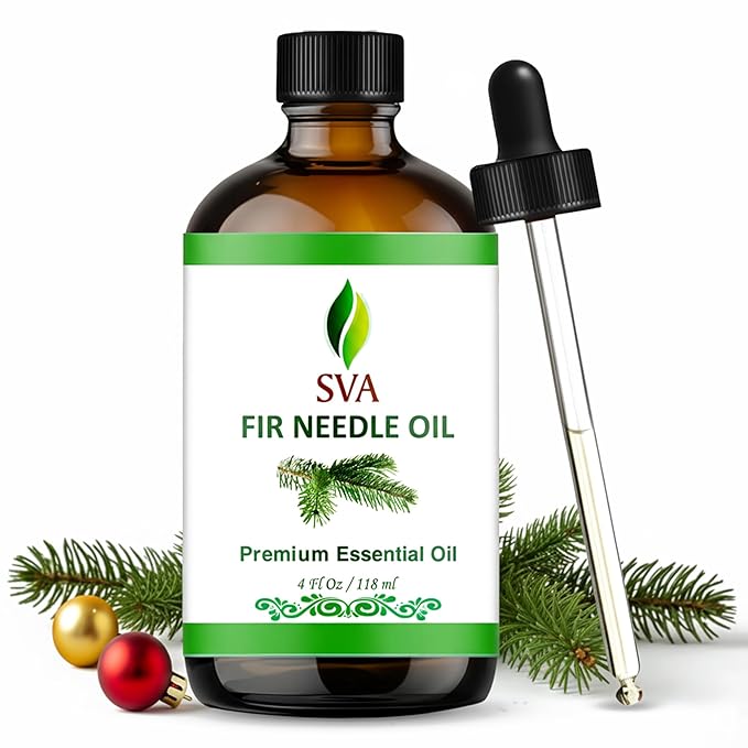SVA Fir Needle Essential Oil – 4 Fl Oz – 100% Natural Fir Needle Oil by SVAORGANICS