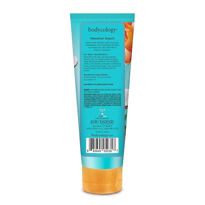 Bodycology Shea Butter Body Cream, Hawaiian Beach, 8 oz - Image 9