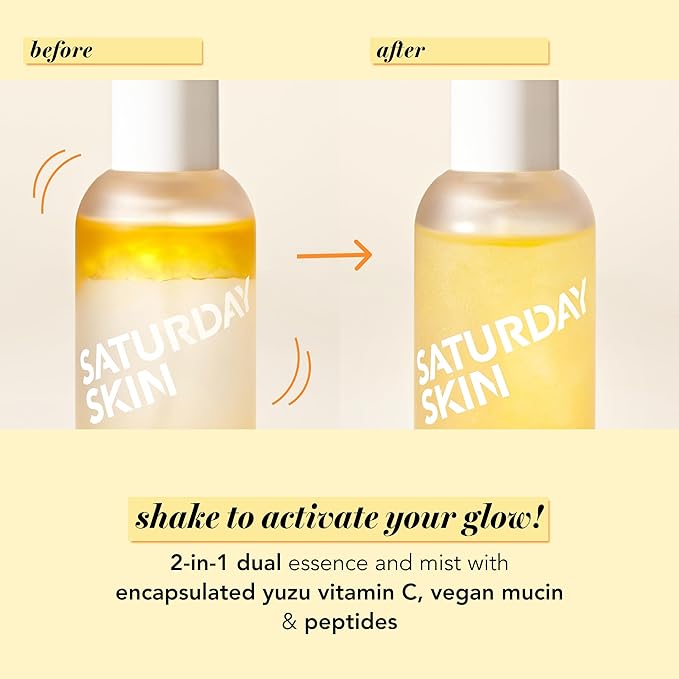 Saturday Skin Yuzu Vitamin C Essence Jelly Mist- Brightening Plumping Soothing - Image 7