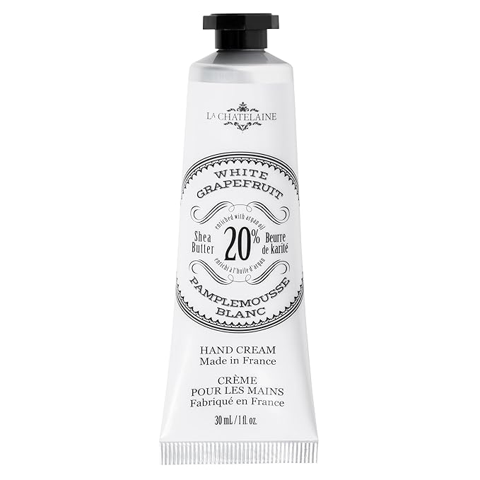 La Chatelaine 20% Shea Butter Hand Cream Travel Size, Organic Argan Oil by LaChatelaine