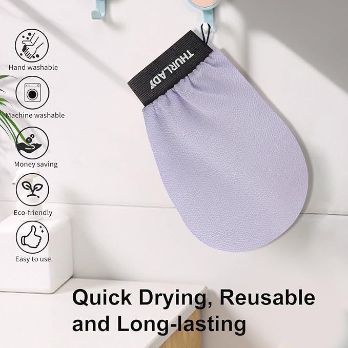 Exfoliating Glove, Korean Exfoliating Mitt Body Scrubber, Viscose Fiber Bath - Image 6