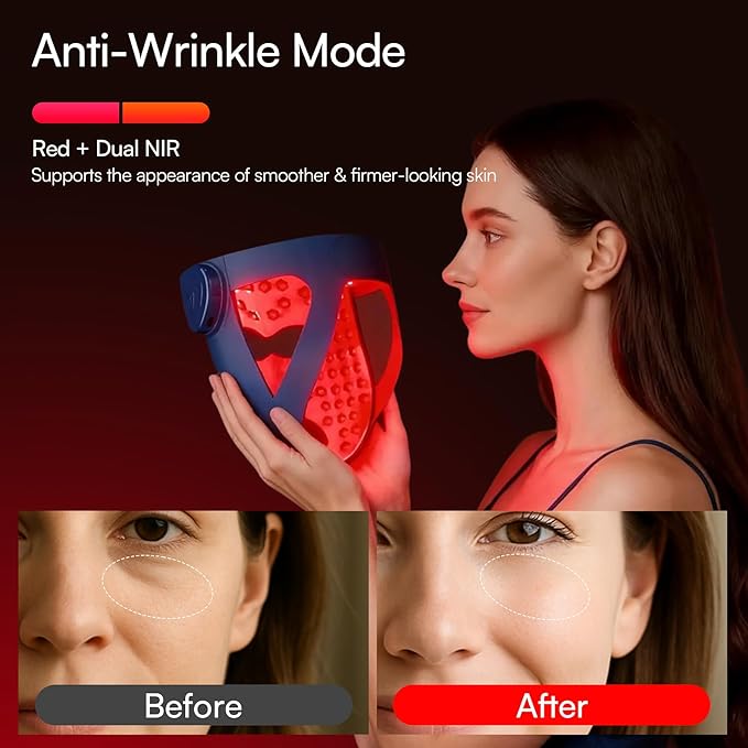 INIA Glow 4D Wireless Red Light Therapy Mask - Image 4
