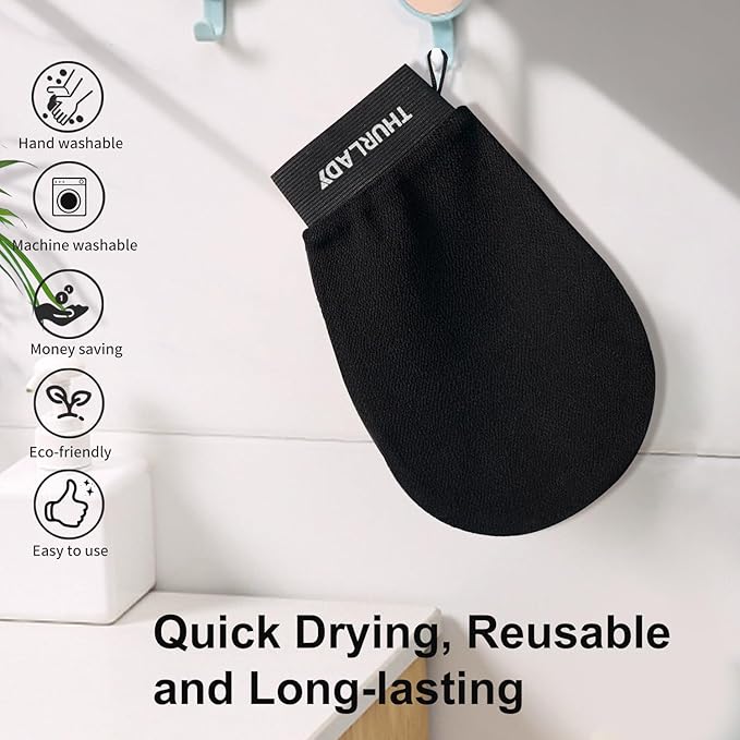 Exfoliating Glove, Korean Exfoliating Mitt Body Scrubber, Viscose Fiber Bath - Image 6
