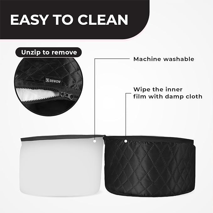 Hair Steamer for Natural Hair Home Use w/10-level Heats Up Quickly, Heat Cap - Image 5
