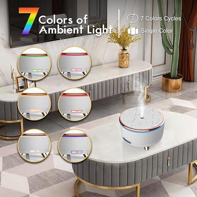 Diffusers for Essential Oils Large Room, 500ml Aromatherapy Diffuser Cool Mist - Image 3