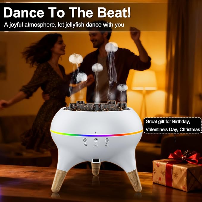 Morbou Essential Oil Diffuser Jellyfish Mist Dancing - Image 2