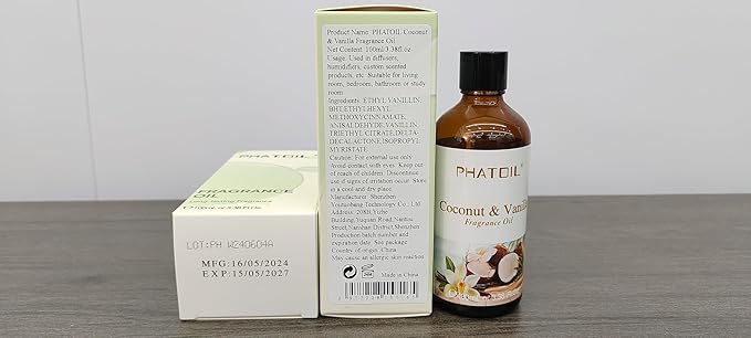PHATOIL 3.38FL.OZ Coconut & Vanilla Fragrance Oils - Image 8