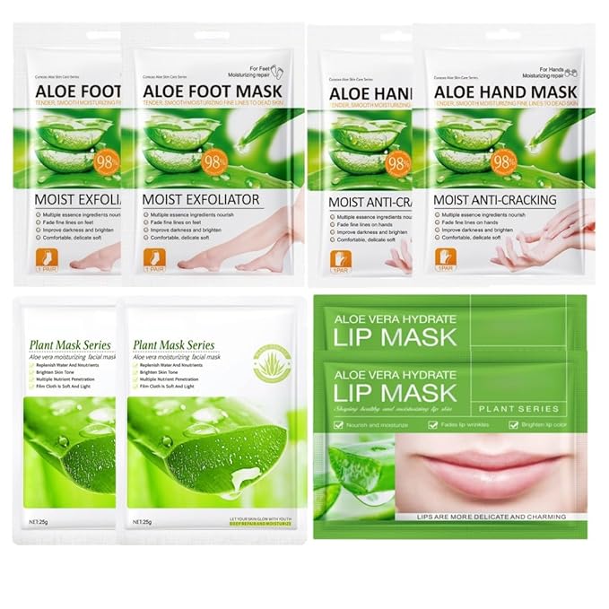 8 PCS Aloe Vera Moisturizing Mask Set by Unknown