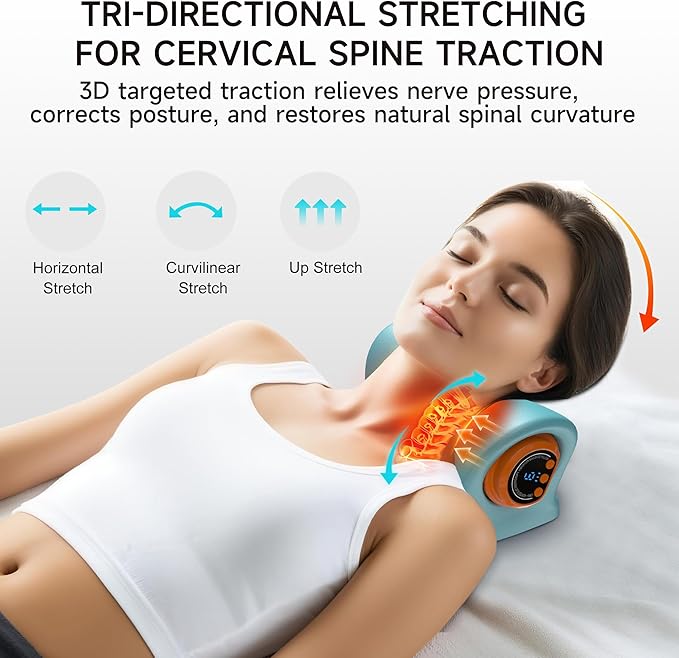 snawowo Neck Massager with Heat, 3 in 1 Portable Massager with Cervical - Image 2
