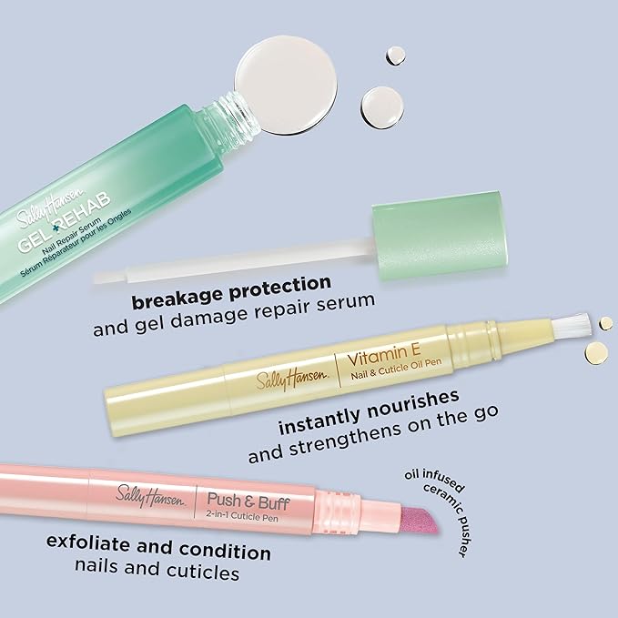 Sally Hansen Push & Buff 2-in-1 Cuticle Care Treatment Pen | Exfoliates - Image 7