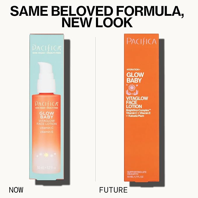 Pacifica Vitamin C Face Lotion Glow Baby VitaGlow Face Moisturizer Glow Recipe - Image 12