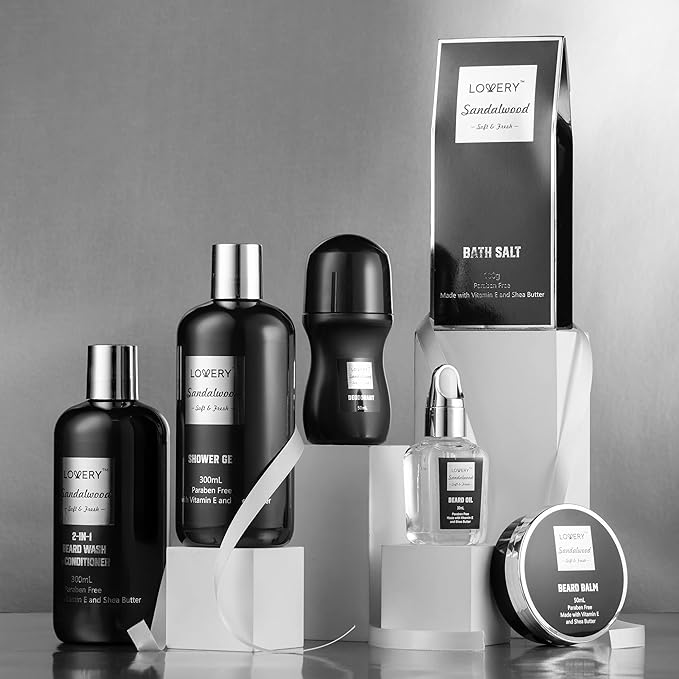 Gifts for Men, Valentines Day Gifts for Him Body And Wash Gift Set Beard Kit - Image 6