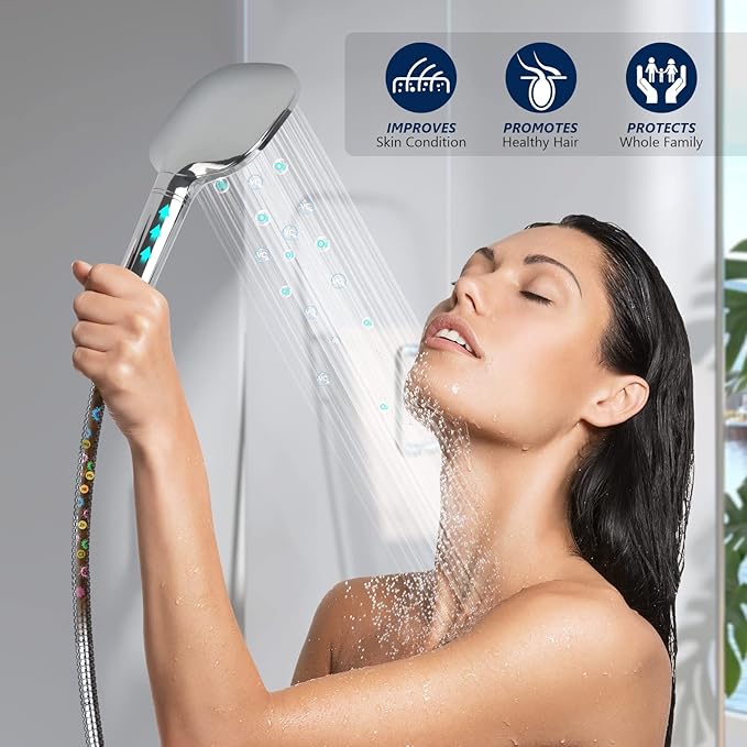 2PCS Shower Filter Replacement, Hard Water Softener, Upgraded KDF Filter Water - Image 5