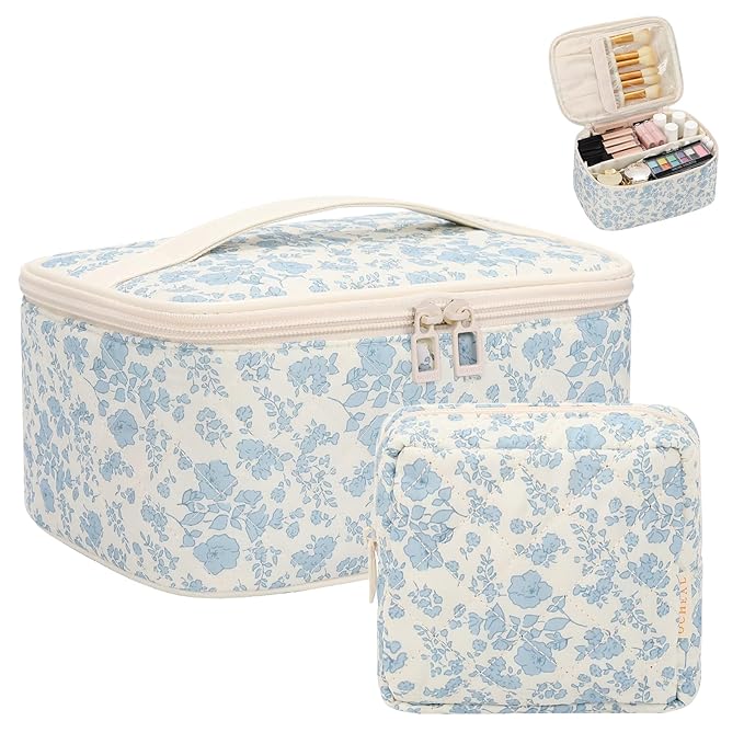 OCHEAL Makeup Bag Set, Portable Travel Makeup Bags Cosmetic Organizer Bag by OCHEAL