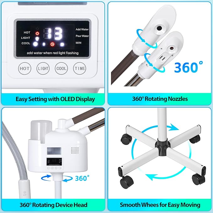 Professional 3 in 1 Facial Steamer - Image 5
