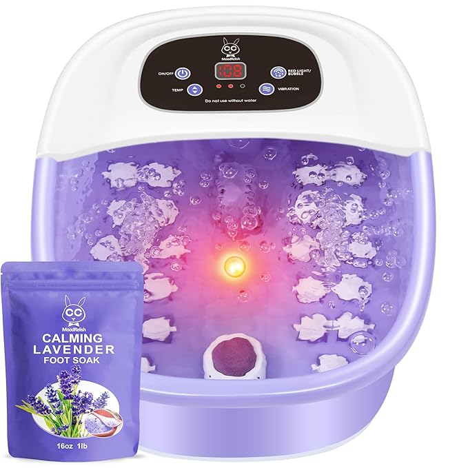 Foot Spa Bath Massager with Heat Bubbles and Vibration Massage and Jets by Unknown