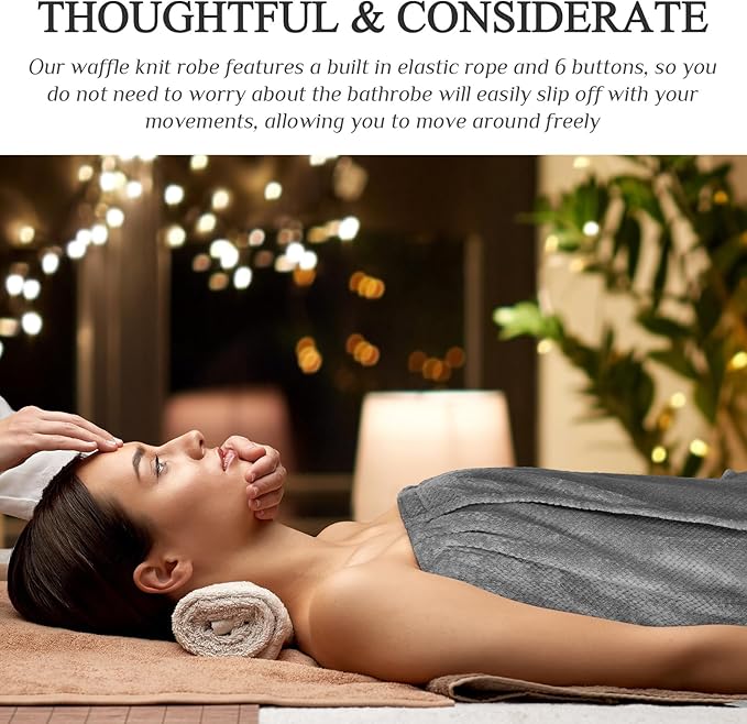 Tigeen Plus Size Towel Wrap for Women Spa Robe Set - Image 6