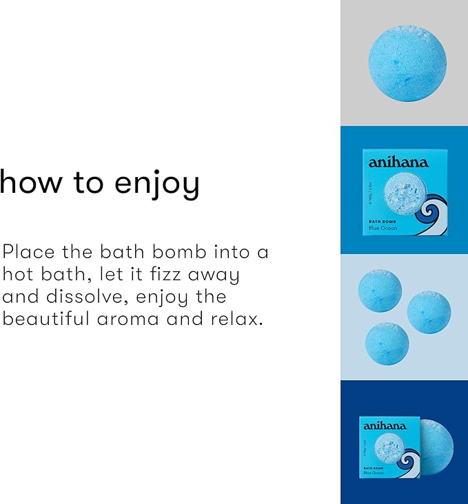ANIHANA Bath Bomb with Coconut Oil, Paraben Free, Hand-Crafted Luxury Fizzers - Image 4