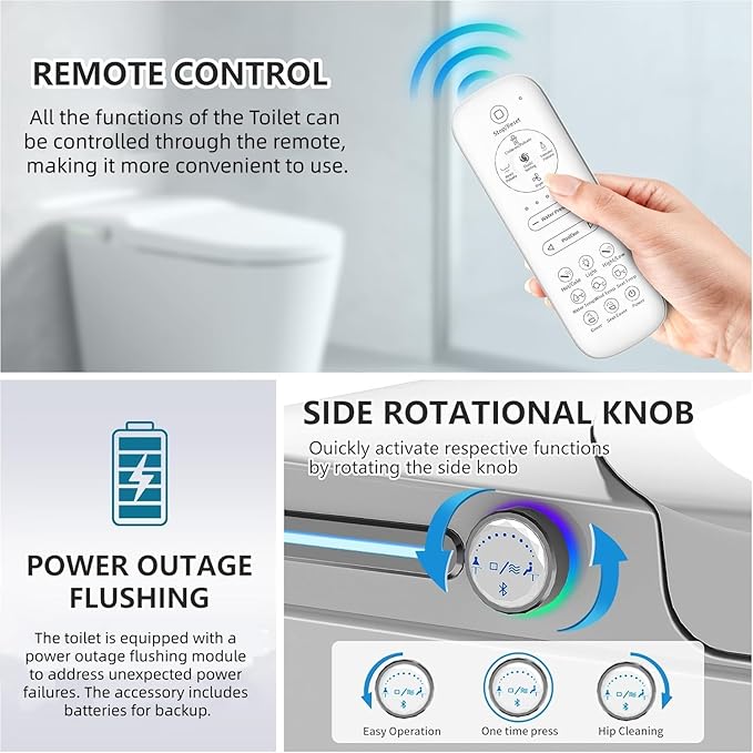 TDH Smart Toilet, Heated Toilet Seat - Image 4