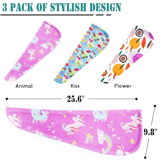 ELLEWIN Microfiber Hair Drying Towels - Image 3