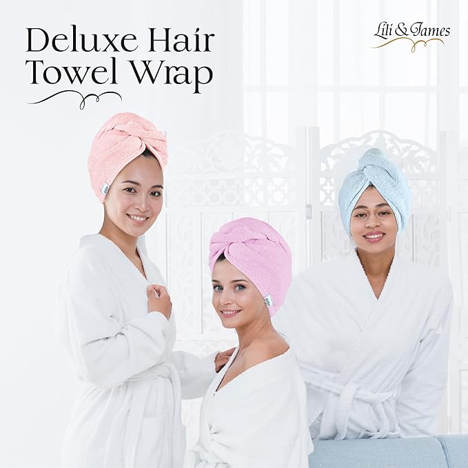 Cotton Hair Towel Wrap for Women/Kids | Quick Dry, Soft & Absorbent 420-GSM - Image 8