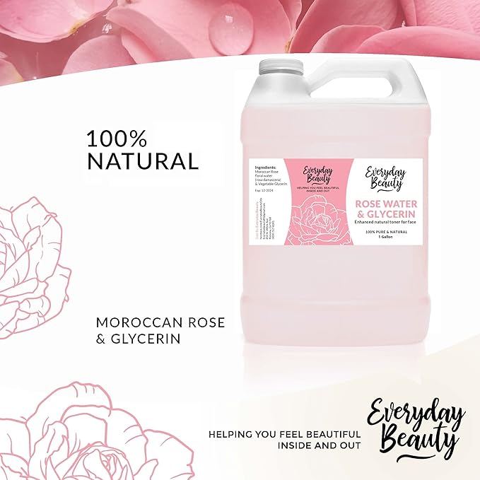 Rose Water & Glycerin Enhanced Facial Toner - Image 4