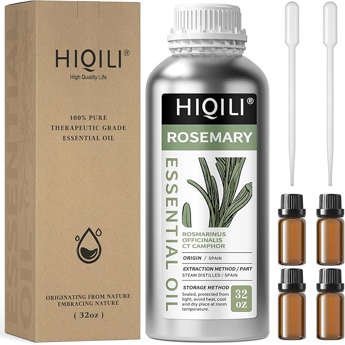HIQILI 1000ML Rosemary Oil for Hair Growth, Add to Shampoo & Conditioner by HIQILI