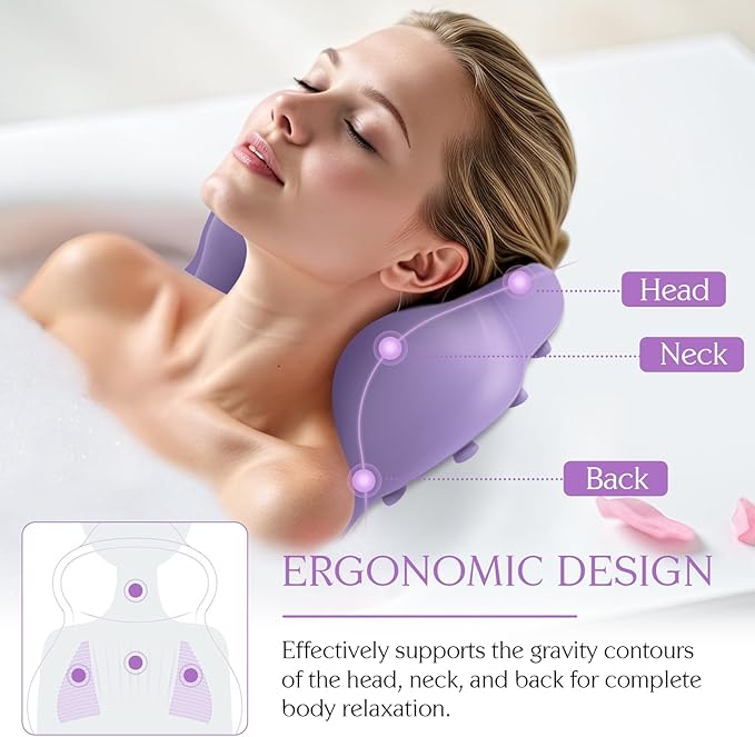 Silicone Bath Pillow, New Material Bath Pillows - Image 3