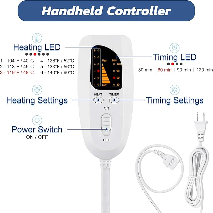 40"X20" Electric Heating pad - Image 4