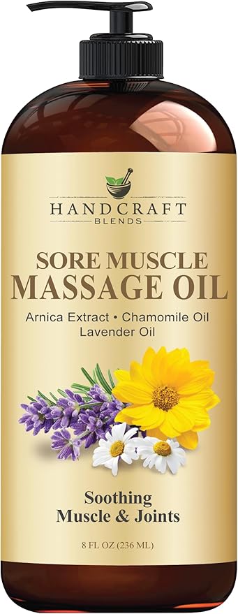 Handcraft Blends Sore Muscle Massage Oil 8 Fl Oz by HandcraftBlends
