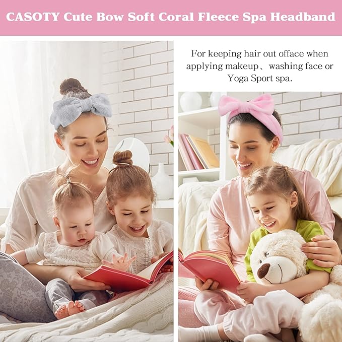 6 Pcs Fluffy Spa Headbands - Image 8