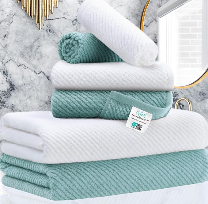 VOOVA & MOVAS Towels for Bathroom by VOOVAMOVAS