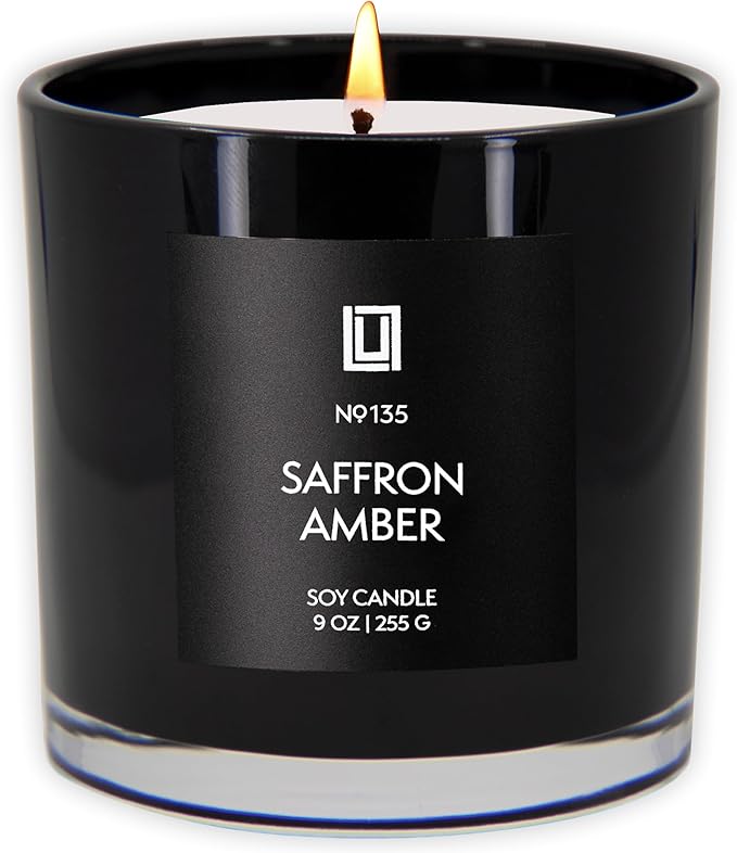 Lulu Candles | Saffron & Amber | Notes: Jasmine, & Amber | Smells Woody & - Image 2