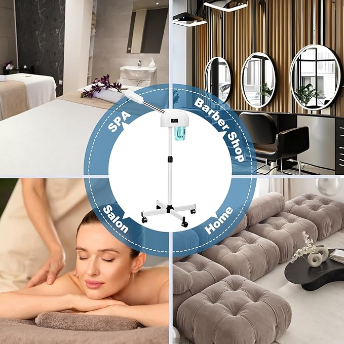 Professional Facial Steamer, Nano Ionic Hot Mist Spray, Stand Facial Steamer - Image 6