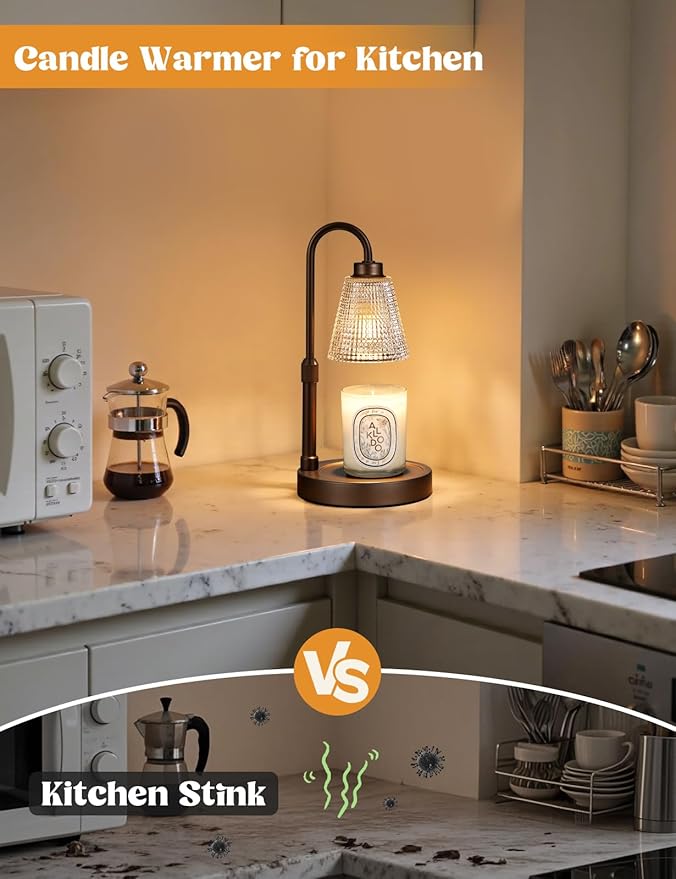 Big Brown Candle Warmer Lamp - Image 4