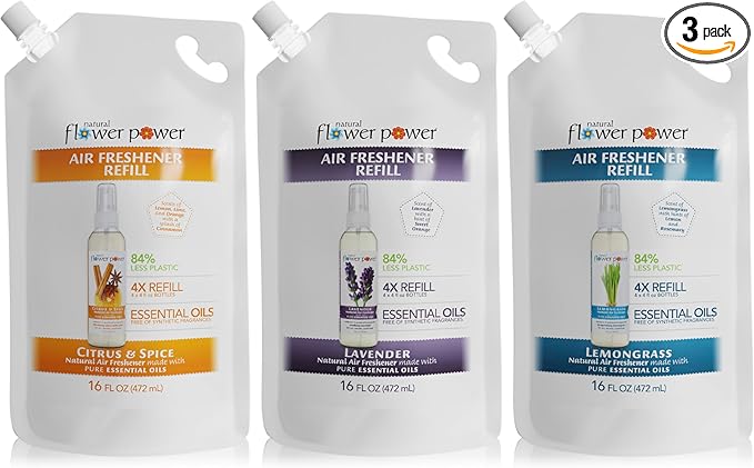Natural Flower Power Air Freshener Spray Refills by NaturalFlowerPower