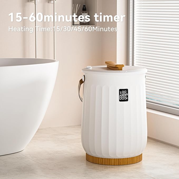 Large Towel Warmer for Bathroom, Luxury Heated Towel Warmer Bucket for SPA - Image 3