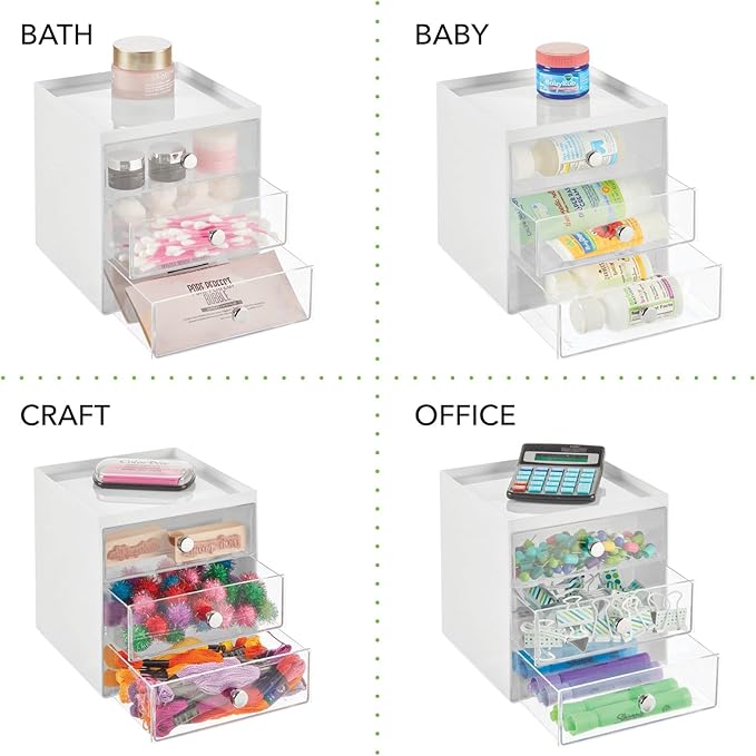 mDesign Makeup Organizer Storage Station Cube - Image 6