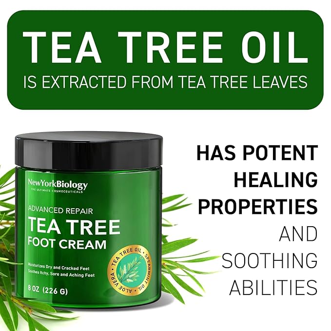 New York Biology Tea Tree Oil Foot Cream - Image 5