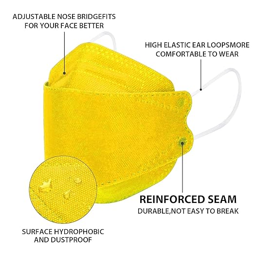 Borje KN95 Face Masks 50 Pack, Breathable Comfortable and Disposable KN95 Mask - Image 3