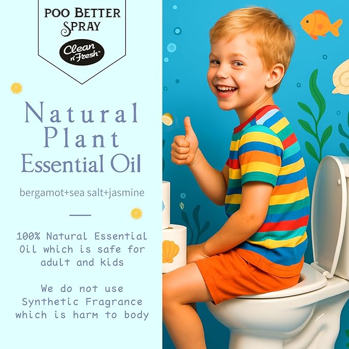 Clean-n-Fresh Toilet Spray, Ocean Mist, Air Freshener Bathroom Spray, Toilet - Image 3